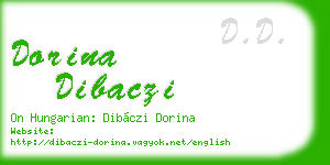dorina dibaczi business card